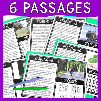 Earth Day Reading Comprehension and Puzzle Escape Room - April Activity - Image 2