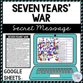 Seven Years' War Secret Message Activity for Google Sheets™