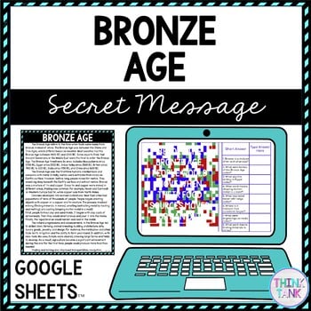 Bronze Age Secret Message Activity for Google Sheets™ - Ancient History