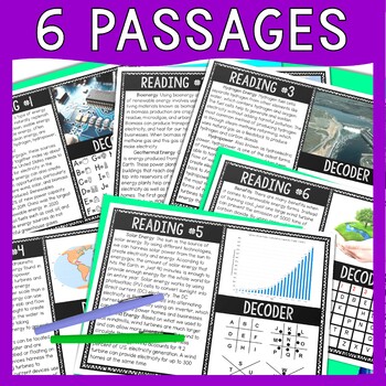 Renewable Energy Reading Comprehension and Puzzle Escape Room - Earth Science - Image 2