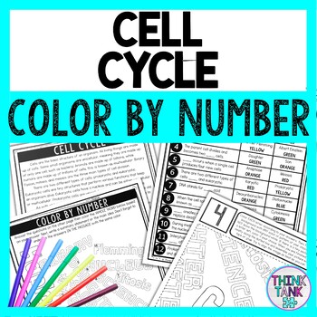 Cell Cycle Color by Number - Close Reading & Text Marking