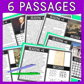 Alexander Hamilton Reading Comprehension and Puzzle Escape Room - Image 2