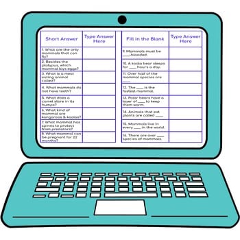 Mammals Secret Message Activity for Google Sheets™ - Image 3