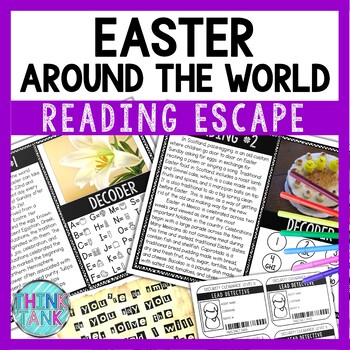 Easter Traditions Around the World Reading Comprehension and Puzzle Escape Room