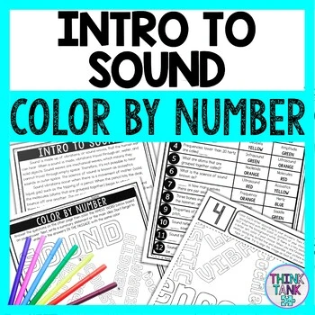 Intro to Sound Color by Number - Close Reading & Text Marking - Sound Waves