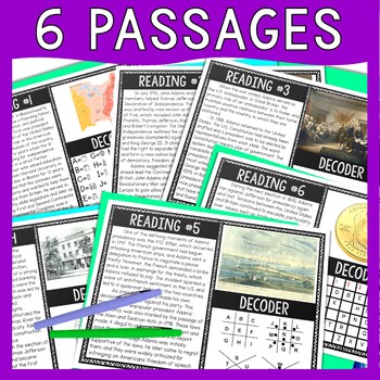 John Adams Reading Comprehension and Puzzle Escape Room - President - Image 2