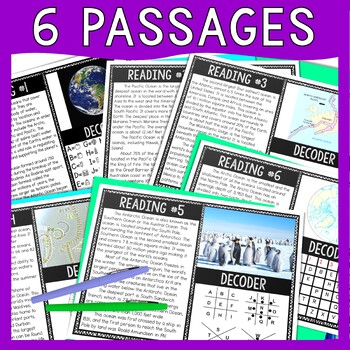 Oceans Reading Comprehension and Puzzle Escape Room - World Geography - Image 2