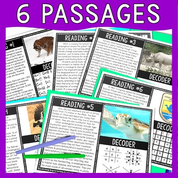 Endangered Species Reading Comprehension and Puzzle Escape Room - Image 2