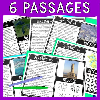 Great Lakes Reading Comprehension and Puzzle Escape Room - Geography - Image 2