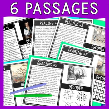 Paul Revere Reading Comprehension and Puzzle Escape Room - American Revolution - Image 2