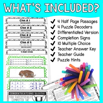 Endangered Species ESCAPE ROOM Activity - Reading Comprehension - Image 3