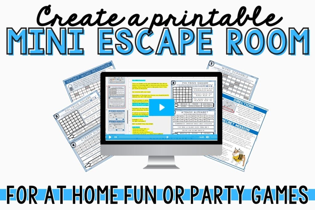 Learn to create an escape room for kids to sell on Etsy