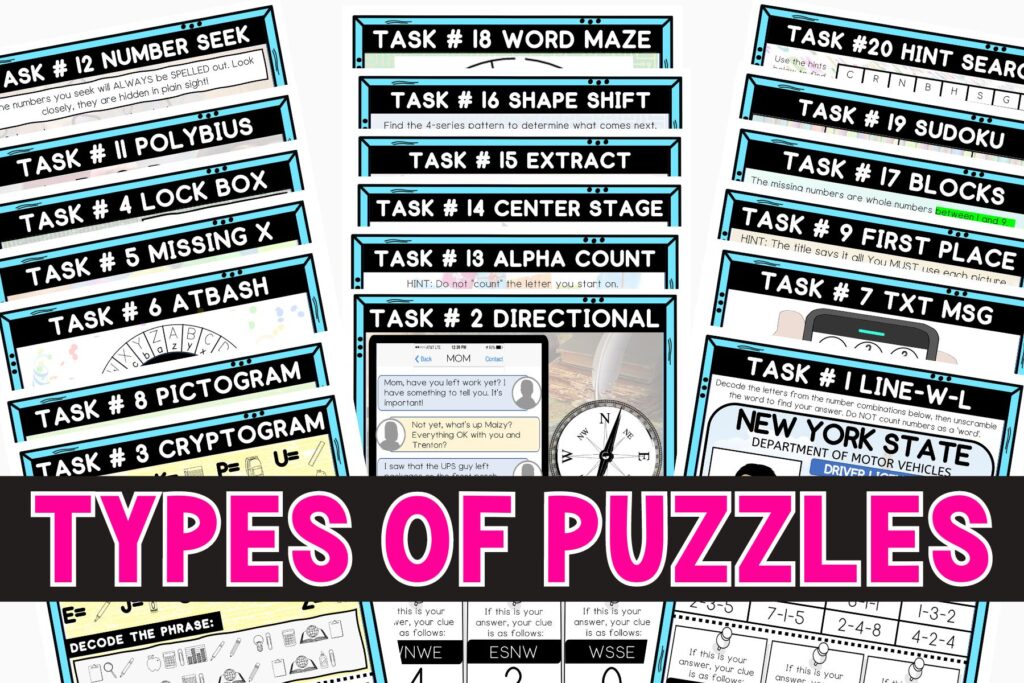 Easy Escape Rooms Printables for Kids
