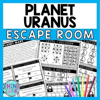 Planet Uranus Escape Room - Task Cards - Reading Comprehension