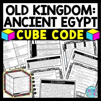 Old Kingdom of Ancient Egypt Cube Stations - Reading Comprehension Activity