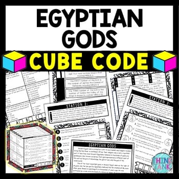 Egyptian Gods - Ancient Egypt Cube Stations - Reading Comprehension Activity