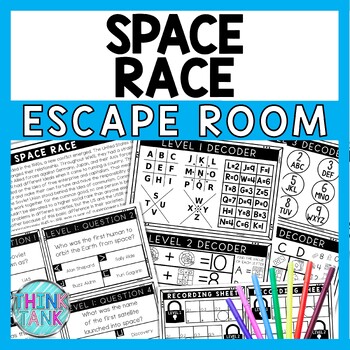 Space Race Escape Room - Task Cards - Reading Comprehension