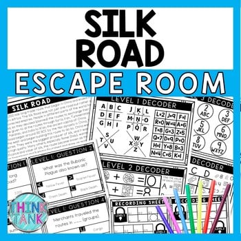 Silk Road Escape Room - Task Cards - Reading Comprehension - Ancient China