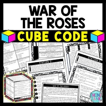 War of the Roses Cube Stations - Reading Comprehension Activity