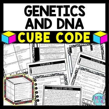 Genetics and DNA Cube Stations - Reading Comprehension Activity - Biology