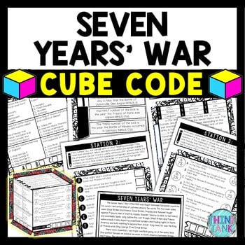 Seven Years' War Cube Stations - Reading Comprehension Activity