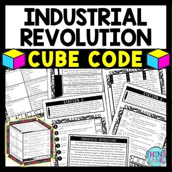 Industrial Revolution Cube Stations - Reading Comprehension Activity