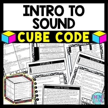 Intro to Sound Cube Stations - Reading Comprehension Activity - Acoustics
