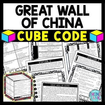 Great Wall of China Cube Stations - Reading Comprehension Activity