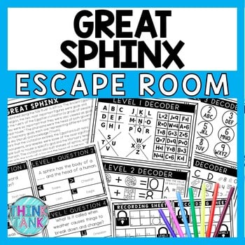 Great Sphinx Escape Room - Task Cards - Reading Comprehension
