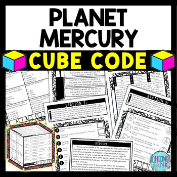 Planet Mercury Cube Stations - Reading Comprehension Activity - Solar System