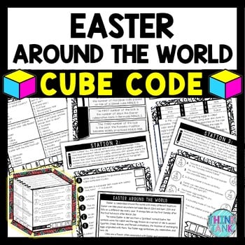 Easter Around the World Cube Stations - Reading Comprehension Activity