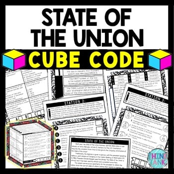State of the Union Address Cube Stations - Reading Comprehension Activity