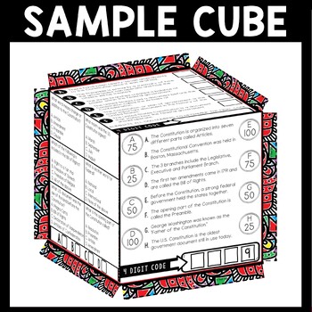 Preamble of the US Constitution Cube Stations - Reading Comprehension Activity - Image 4
