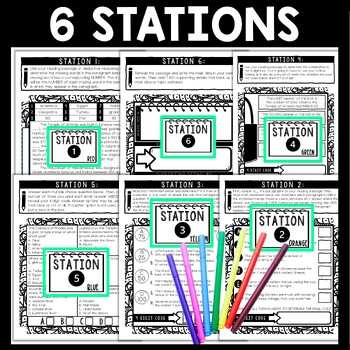 7 Ancient Wonders of the World Cube Stations - Reading Comprehension Activity - Image 3