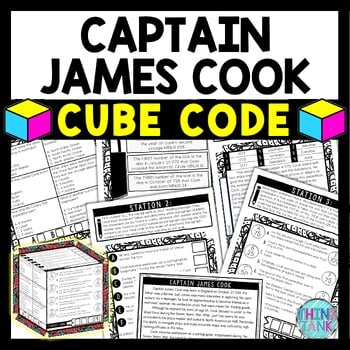 James Cook Cube Stations - Reading Comprehension Activity - Explorers