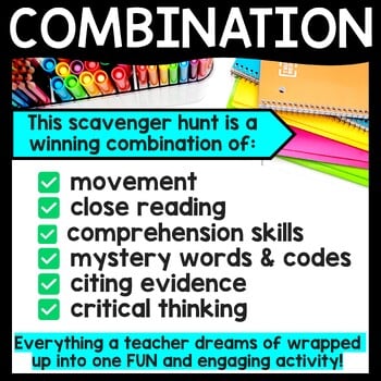 Bill of Rights Scavenger Hunt Reading Comprehension Activity - Constitution - Image 4