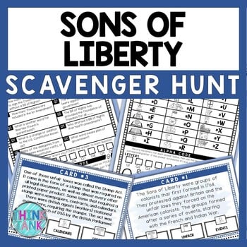 Sons of Liberty Scavenger Hunt - Reading Comprehension Activity