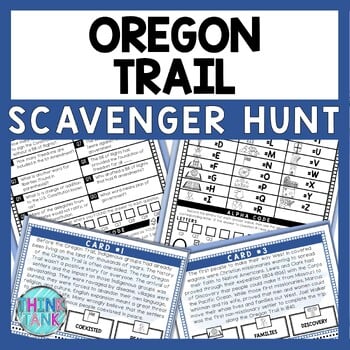 Oregon Trail Scavenger Hunt - Reading Comprehension Activity