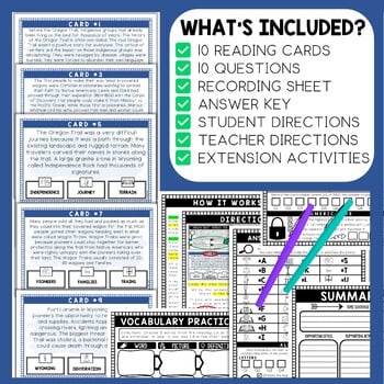 Oregon Trail Scavenger Hunt - Reading Comprehension Activity - Image 2