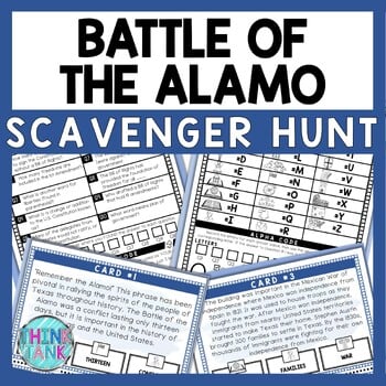 Battle of the Alamo Scavenger Hunt - Reading Comprehension Activity