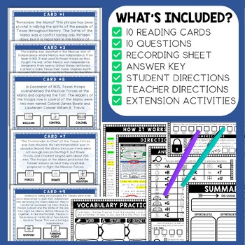Battle of the Alamo Scavenger Hunt - Reading Comprehension Activity - Image 2