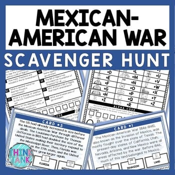 Mexican American War Scavenger Hunt - Reading Comprehension Activity