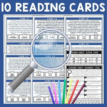 Mexican American War Scavenger Hunt - Reading Comprehension Activity - Image 3