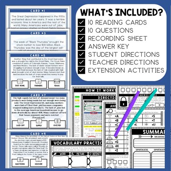 Great Depression Scavenger Hunt - Reading Comprehension Activity - Image 2