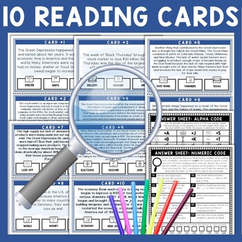 Great Depression Scavenger Hunt - Reading Comprehension Activity - Image 3