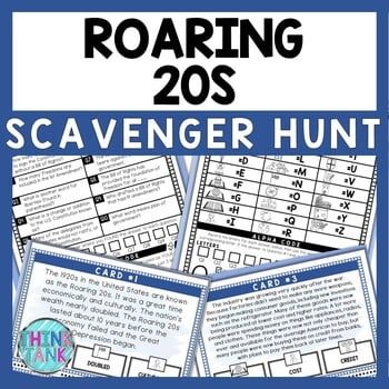 Roaring 20s Scavenger Hunt - Reading Comprehension Activity