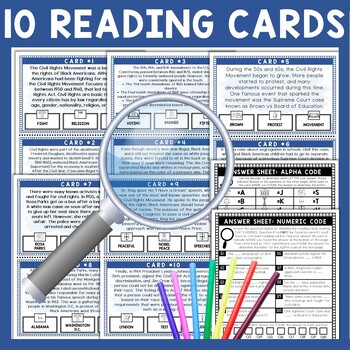 Civil Rights Movement Scavenger Hunt - Reading Comprehension Activity - Image 3