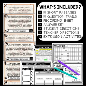 Napoleon Bonaparte Scavenger Hunt Reading Comprehension Activity - Image 2