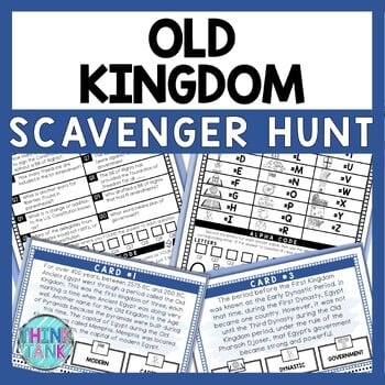 Old Kingdom Scavenger Hunt - Reading Comprehension Activity - Ancient Egypt