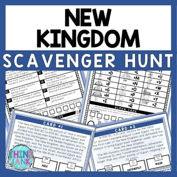 New Kingdom Scavenger Hunt - Reading Comprehension Activity - Ancient Egypt